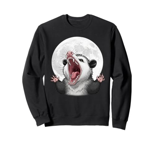 Angry Screaming Opossum Opossum Tier Geschenk Männer Frauen Kinder Sweatshirt von Awesome Cute Funny Opossum and Moon Graphic Design