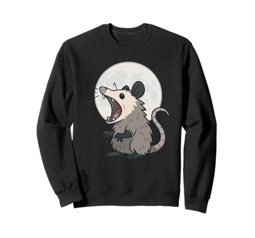 Angry Screaming Opossum Opossum Tier Geschenk Männer Frauen Kinder Sweatshirt von Awesome Cute Funny Opossum and Moon Graphic Design