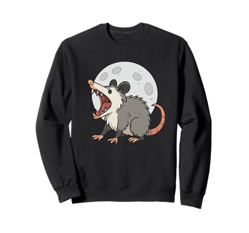 Angry Screaming Opossum Opossum Tier Geschenk Männer Frauen Kinder Sweatshirt von Awesome Cute Funny Opossum and Moon Graphic Design