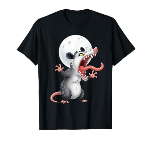 Angry Screaming Opossum Opossum Tier Geschenk Männer Frauen Kinder T-Shirt von Awesome Cute Funny Opossum and Moon Graphic Design