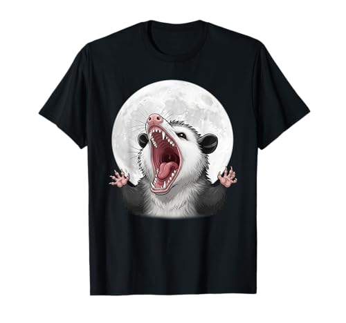 Angry Screaming Opossum Opossum Tier Geschenk Männer Frauen Kinder T-Shirt von Awesome Cute Funny Opossum and Moon Graphic Design