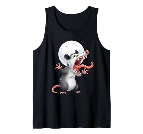 Angry Screaming Opossum Opossum Tier Geschenk Männer Frauen Kinder Tank Top von Awesome Cute Funny Opossum and Moon Graphic Design