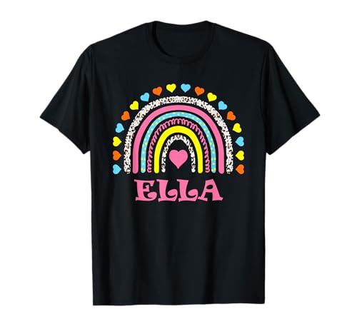 Ella süßes buntes Regenbogen-Design für Mädchen, Name Ella T-Shirt Ella süßes buntes Regenbogen-Design für Mädchen, Name Ella T-Shirt von Awesome Ella Designs for Girls Name Ella