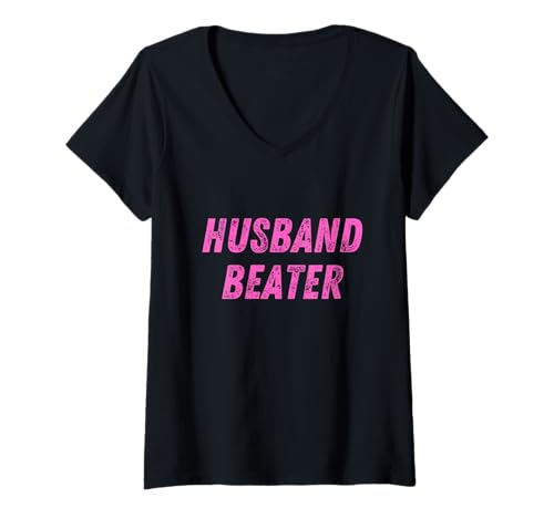 Damen Husband Beater Lustiger Vintage-Trend T-Shirt mit V-Ausschnitt von Awesome Husband Beater Tank Top Designs