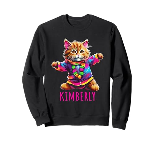 Kimberly Bunte tanzende Katze Design für Mädchen Name Kimberly Sweatshirt Kimberly Bunte tanzende Katze Design für Mädchen Name Kimberly Sweatshirt von Awesome Kimberly Designs for Girls Name Kimberly