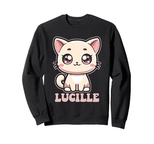 Lucille Cute Kitty Cat Design für Mädchen Name Lucille Sweatshirt von Awesome Lucille Designs for Girls Name Lucille