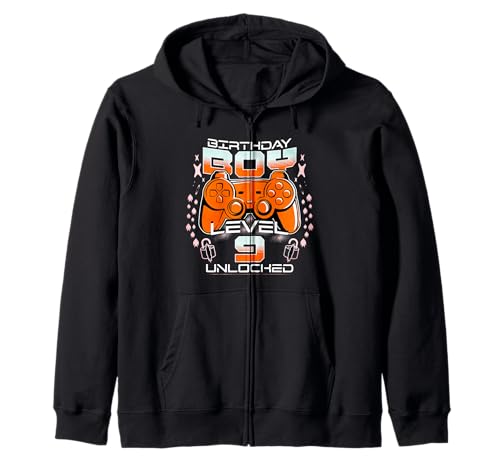 Birthday Boys Gamer-Controller, Level 9, freigeschaltet Kapuzenjacke Birthday Boys Gamer-Controller, Level 9, freigeschaltet Kapuzenjacke von Awesome Year Level 9 Gamer Tees