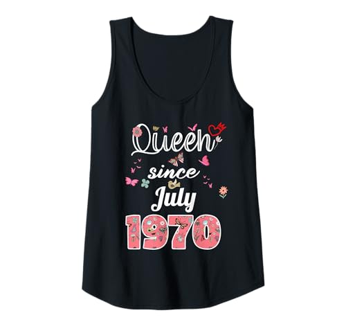 Damen Tolle seit Juli 1970 Blumen 1970 Juli Geburtstag Tank Top Damen Tolle seit Juli 1970 Blumen 1970 Juli Geburtstag Tank Top von Awesome since July 1970 flowers 1970 July