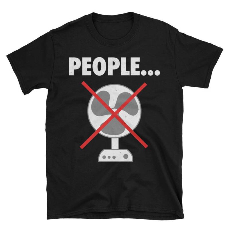 Menschen Nicht Ein Großer Fan Lustiges Geschenk Für Introvertierte Kurzarm Unisex T-Shirt von AwesomeTeeDesigns