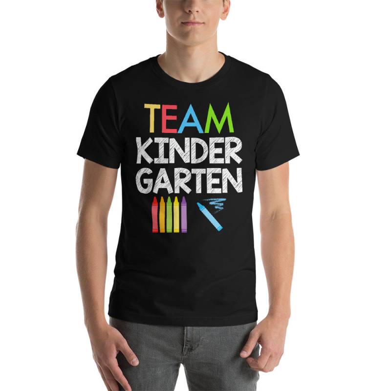 Team Kindergarten Lehrer - Zurück Zur Schule Shirt Für Unisex Kurzarm T-Shirt Aktiv von AwesomeTeeDesigns