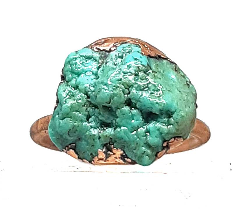 Elektrogeformter Türkiser Statement Ring - Größe 23 cm von Awesomestuffbydez