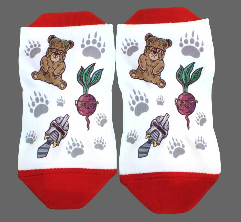 Bären, Rüben, & Kampfstar Galactica Socken | Die Büroknöchel Bären, Rüben, & Kampfstar Galactica Socken | Die Büroknöchel von AwkoSockCo