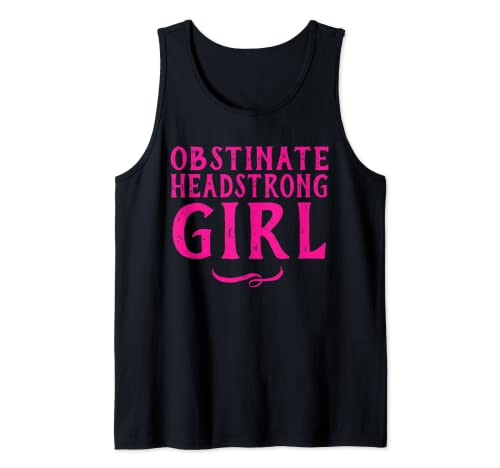 Obstinate Headstrong Girl Jane Austen Literary Zitat T-Shirt Tank Top von Awkward Author