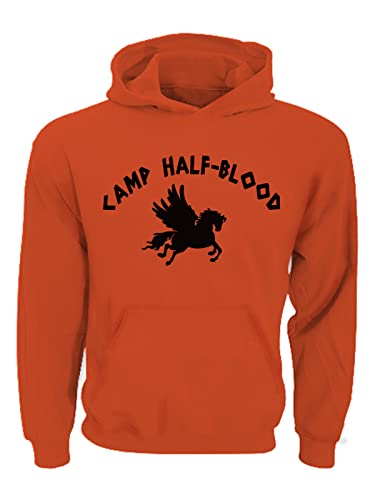 Awkward Styles Unisex Camp Half-Blood Hoodie Griechische Kapuzen-Sweatshirt - Orange - Large von Awkward Styles