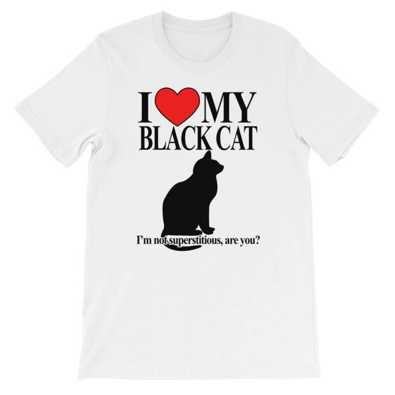 Ich Liebe Meine Schwarze Katze-T-Shirt von AwkwardTShirts