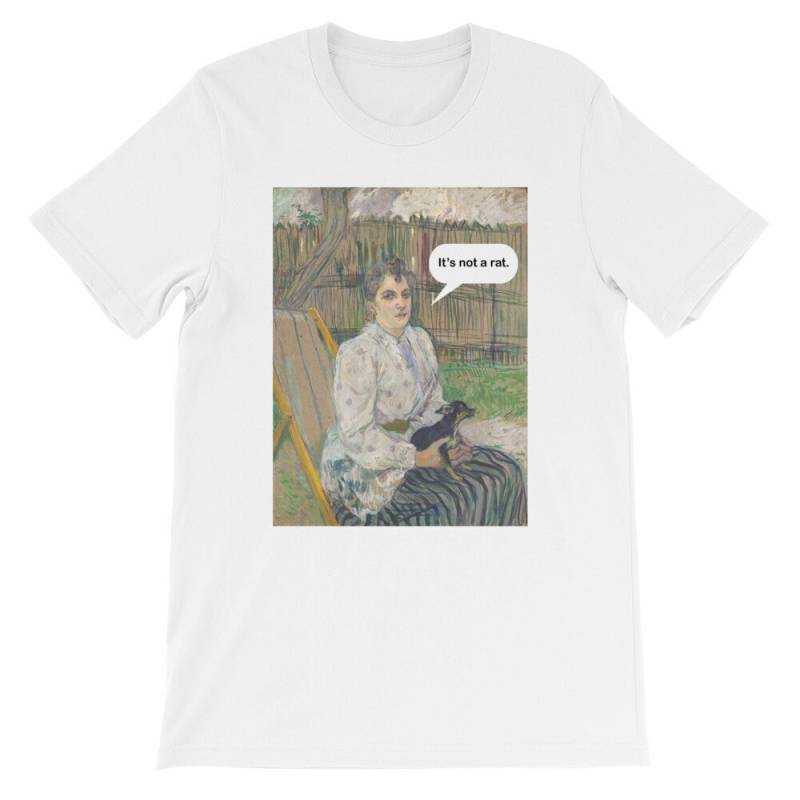 It Es Not A Rat Chihuahua Lustiges Kunst T-Shirt von AwkwardTShirts