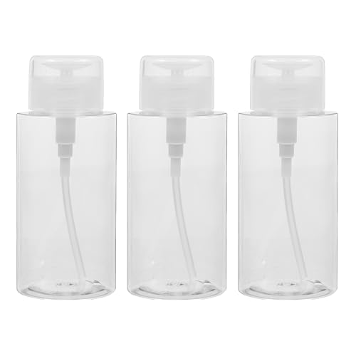 3-teiliges leeres Pumpflaschen-Set, Wasserverteiler-Pumpe, Reisegröße, Make-up-Entferner, Nagellackentferner, Lotionbehälter (200 ml) von Awleynz
