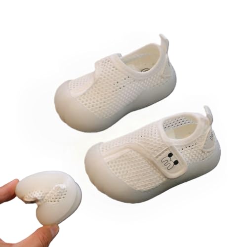 Awlve Entdecker - Rutschfeste & Atmungsaktive Sockenschuhe Baby Leichtes Lauflernschuhe 1-3T Kinder Kleinkind Baby Barfußschuhe für Den Sommer (Schwarz,18 EU) von Awlve