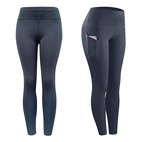 Awrvia Angebot des Tages Damen Sport Leggings Damen Lange Sporthose mit Taschen Yogahose Blickdicht High Waist Trekkinghose Atmungsaktive Jogginghose Elegant Wanderhose Leichter Kompressionshose von Awrvia