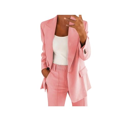 Awrvia Angebot des Tages Heute Hosenanzüge für Damen Zweiteiler Set Elegant Revers Bluse und Weites Bein Hose 2-teilig Casual Anzug Outfit Festlich Jogginganzug Leichter Hausanzug Streetwear von Awrvia