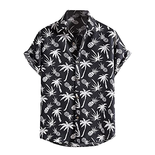 Awrvia alle Angebote 50% Hemd Herren Funky Sommerhemd Button Down Stretch Hawaiihemd Regular Vintage Sportshirt Bequeme Blumen Strandshirt Hawaii Casual Oberteile Laufshirt Bequeme Outdoorshirt von Awrvia