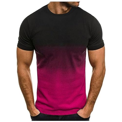 T Shirt Herren Casual Bluse Basic Slim Fit Hemd Sport Einfarbig Elastische Oberteile Leicht Baumwolle Funktionsshirt Sommer Waschbares Freizeithemden Mode Trainingsshirt Geschäft Tops von Awrvia