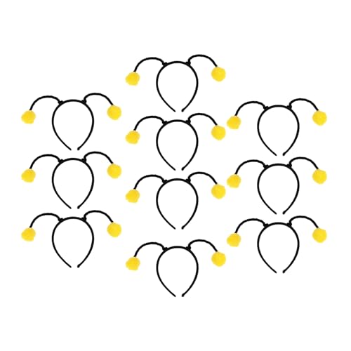 10 Stück Cartoon-Bienenen-Pompons, Antennen-Haarreifen für Damen, heißes Mädchen, Make-up-Stirnband für Kinder, Cosplay, Haarschmuck, Cosplay, Stirnbänder für Damen, Cosplay, Stirnband, Bienen, von Awydky