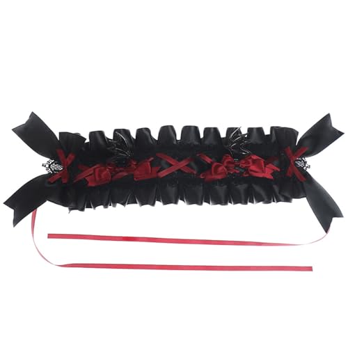 Cosplay Maid Plissee Spitze Haarreifen Frauen Elegant Bowknot Make-up Stirnband für Mädchen Bühnenauftritte Haarschmuck Rüschen Spitze Stirnband Rüschen Spitze Stirnband für Mädchen Cosplay von Awydky