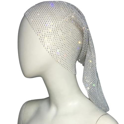 Glitzernder Für Frauen Voller Strasssteine Turban Stirnband Für Nachtclub Abschlussball Kopfwickel Blingbling Nachtclub Schmuck Kopftuch von Awydky