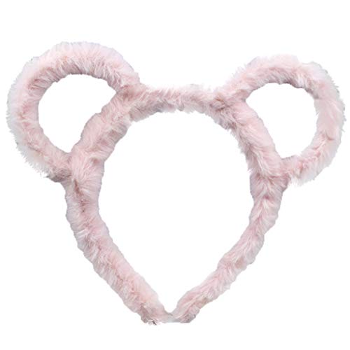 Koreanische Frauen Winter Dicke Plüsch Stirnband Nette Runde Maus Bär Ohren Haar Hoop Candy Farbe Make Up Metall Bandana Geschenke Haar Clips Klaue Kleine von Awydky