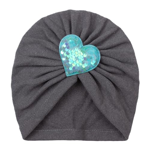 Love Heart Baby Turban Mütze Modischer Kopfwickel Niedliche Atmungsaktive Kappe Leichte Mütze Für Babys Mädchen Kleinkinder Kleinkinder Geschenk Baumwolle Baby Stirnband von Awydky