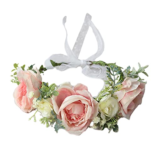 Modischer Haarreif für Hochzeit, bunte Blume, zarte Kronen mit Blume, Bühnenparty, Frauenstyling für Kopf, Wea, Hochzeits-Stirnbänder für Damen, Haarschmuck für Braut, Blumen von Awydky