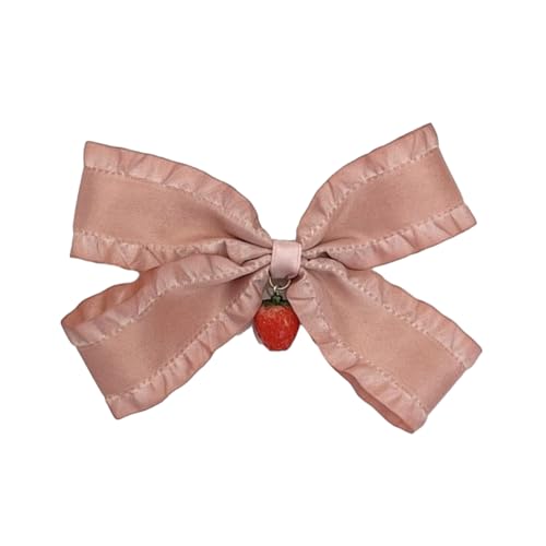 Süße Mädchen-Haarspange, gerüscht, elegante Erdbeer-Strauß-Accessoires, süße Balletcore-Haarspangen für Damen von Awydky