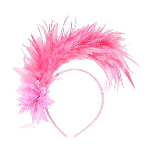 TeaParty Fascinator Feder-Stirnband für Karneval, Feiern, 1920er Jahre, Haarreif für Damen, Rollenspiel, Pferderennen, Stirnband der 1920er Jahre von Awydky