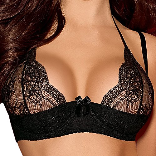 Axami V-5801 Corona Australe Bügel BH Damen Reizwäsche Abnehmbar Spitze EU, Schwarz,75A von Axami