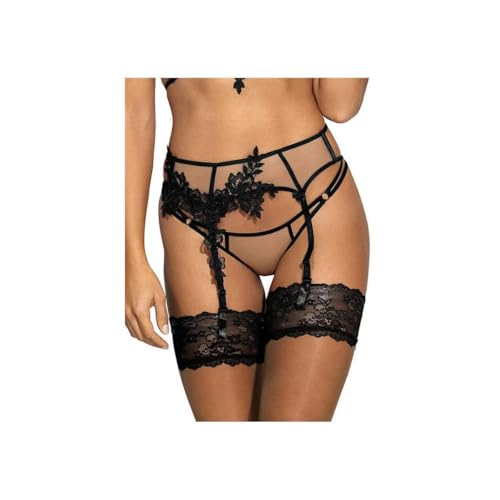 Axami Damen Dessous bestickter Guipure-Strumpfgürtel V-8842 (Größen 36-42) von Axami