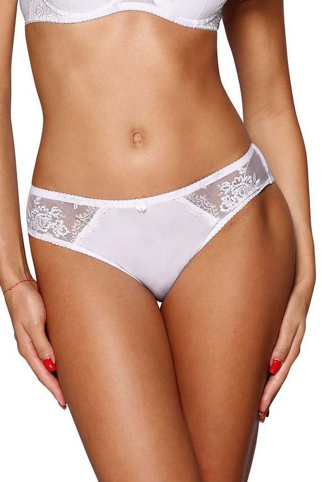 Axami Slip Slip in weiß mit Spitze elastisch halbtransparent (einzel, 1-St) von Axami