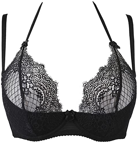 Axami Peek a Boo Hebe BH in schwarz mit viel Spitze 80B von Axami
