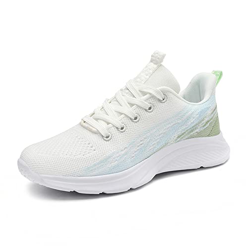 Axcone Herren Damen Sneaker Laufschuhe Sportschuhe Turnschuhe Running Fitness Sneaker Outdoors Straßenlaufschuhe Sports(206-Mehrfarbig Grün39) von Axcone