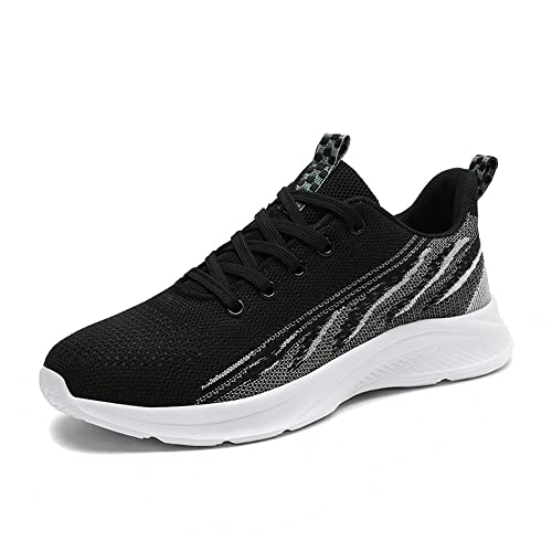 Axcone Herren Damen Sneaker Laufschuhe Sportschuhe Turnschuhe Running Fitness Sneaker Outdoors Straßenlaufschuhe Sports(206-Schwarz Weiß&42) von Axcone