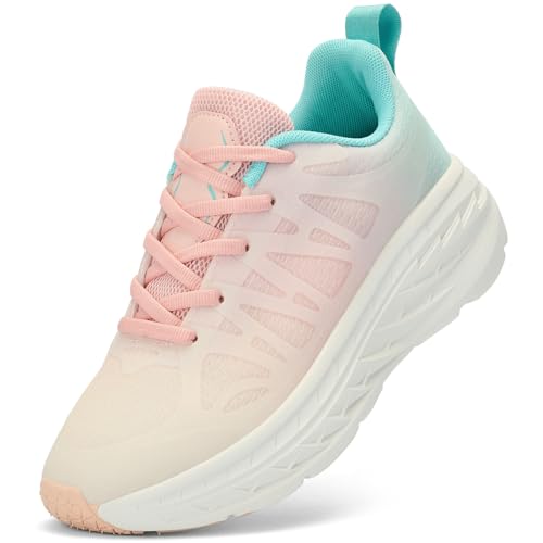 Axcone Laufschuhe Damen Sportschuhe Atmungsaktiv Turnschuhe Outdoor Joggingschuhe Freizeit Straßenlaufschuhe rutschfest Turnschuhe(LT195-Pink38) von Axcone