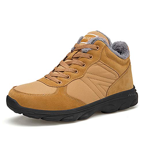 Axcone Winterschuhe Damen Herren Warm Gefüttert wasserdicht Winterschuhe Winter Outdoor Boots Wanderstiefel Stiefel Unisex - 6919 Braun 39EU von Axcone