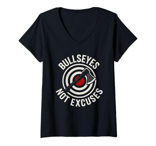 Damen Lustige Axt Werfen Meme Axe Me Anything Sharp Skills Humor T-Shirt mit V-Ausschnitt Damen Lustige Axt Werfen Meme Axe Me Anything Sharp Skills Humor T-Shirt mit V-Ausschnitt von Axe Throwing Club Gift Bar Competition Sip Happens