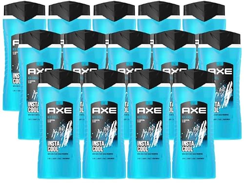 AXE 3in1 Duschgel & Shampoo Ice Chill XL 14x 400ml Showergel Men Shower Gel Herren Männer Shampoo von Axe