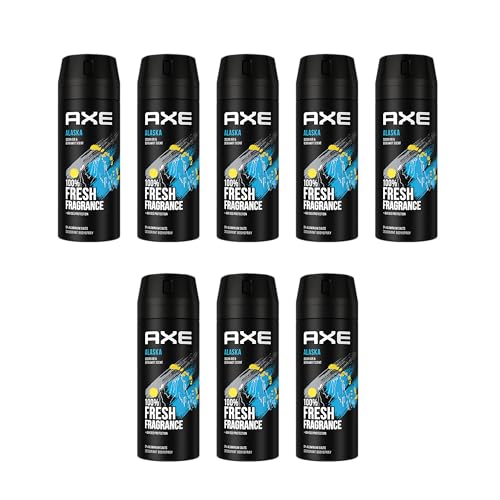 AXE Alaska Deo 8x 150ml Deospray Deodorant Bodyspray ohne Aluminium Herren Männer Men von Axe