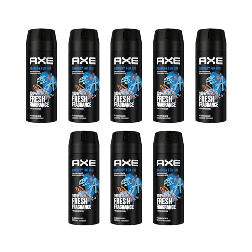 AXE Bodyspray Anarchy for Him Deo ohne Aluminium 8x 150ml Deodorant für Men Herren Männer Deospray von Axe