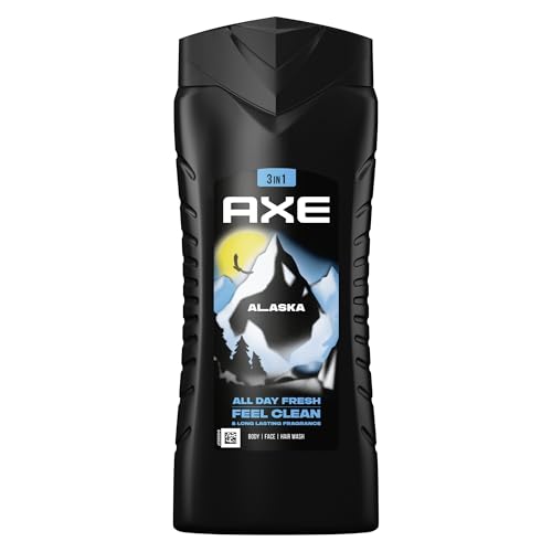 Axe 3-in-1 Duschgel & Shampoo Alaska XL Männer Duschgel für ganztägige Frische, unwiderstehlichen Duft und eine angenehme Dusche dermatologisch getestet 400 ml von Axe