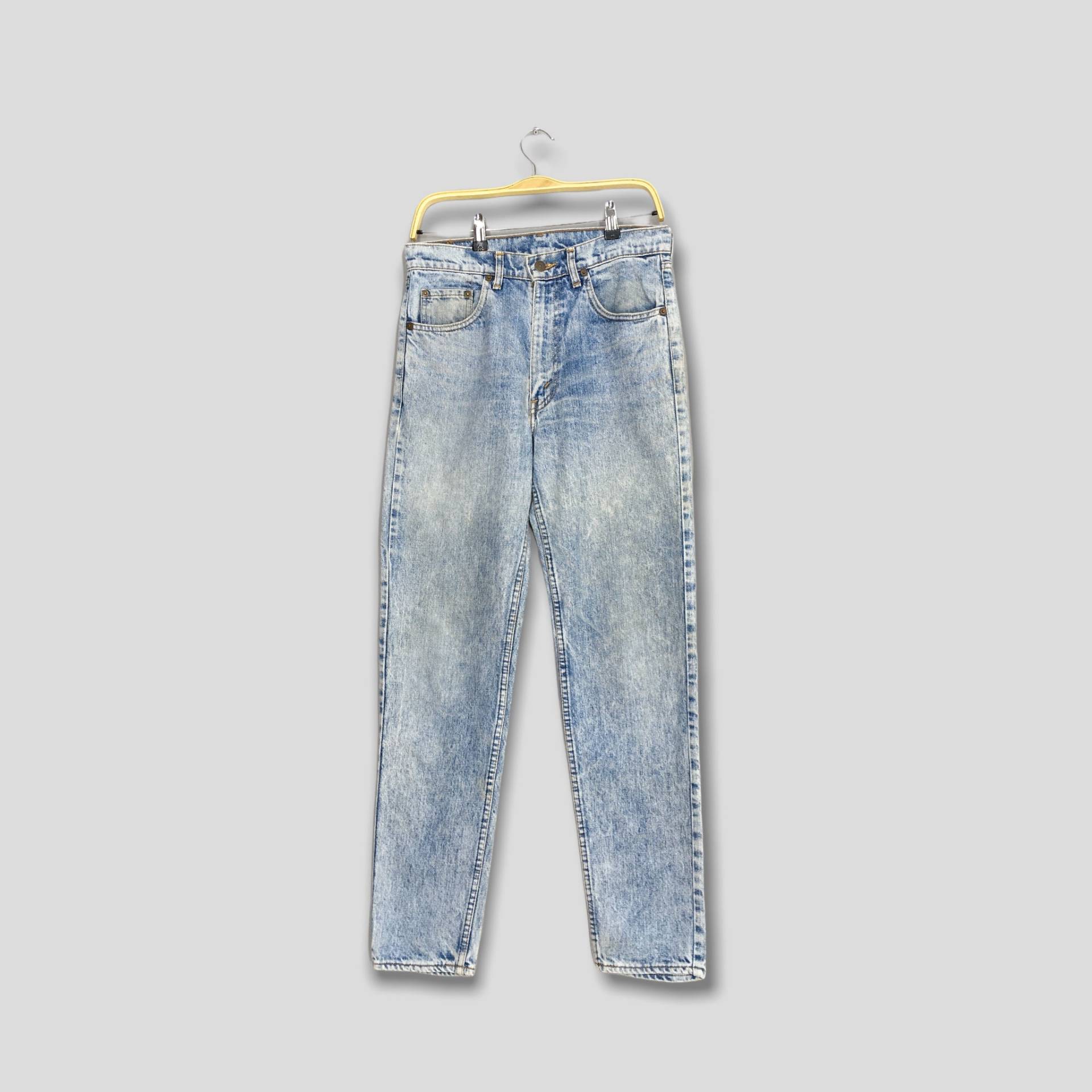 Größe 30x31 Vintage 90Er Jahre Levi's 603 Jeans Acid Wash Denim Tapered Leg Distressed Mom W30 von AxeVin