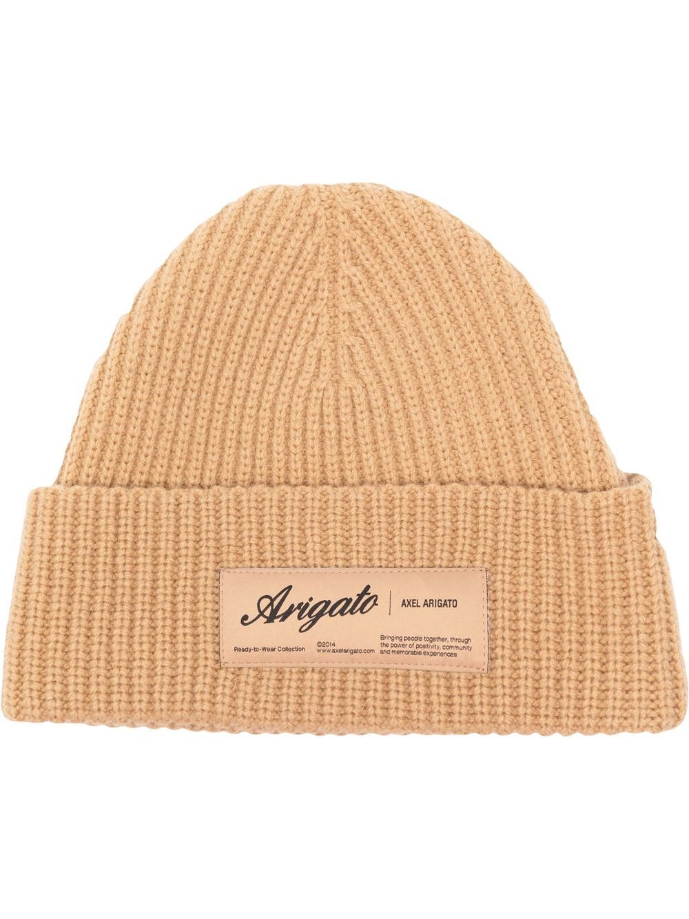 Axel Arigato Beanie mit Logo-Patch - Braun von Axel Arigato