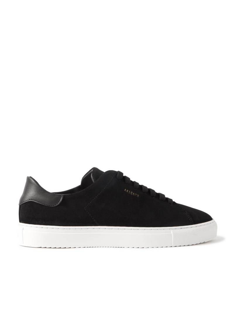 Axel Arigato - Clean 90 Leather-Trimmed Suede Sneakers - Men - Black - EU 43 von Axel Arigato